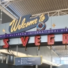 Welcome sign at the Las Vegas international airport