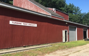 The outside of Alden's large turbine testing facility in Holden, Massachusetts